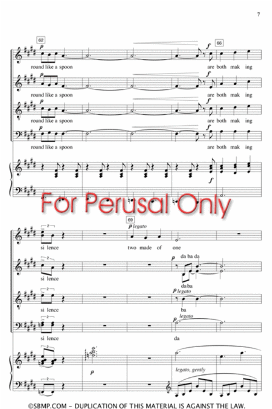 porky & porkie - SATB Octavo 4-Part scores gallery preview page 7