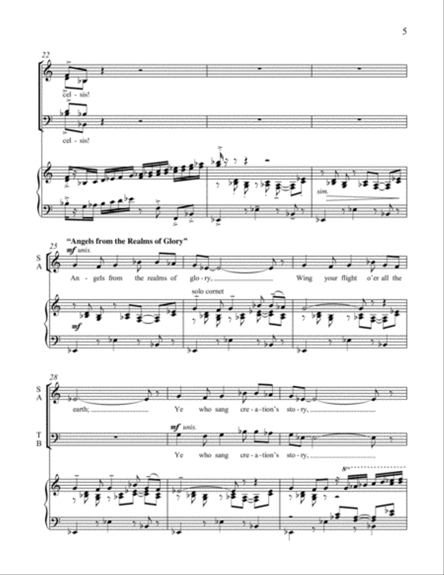 Christmas Intrada 4-Part scores gallery preview page 5
