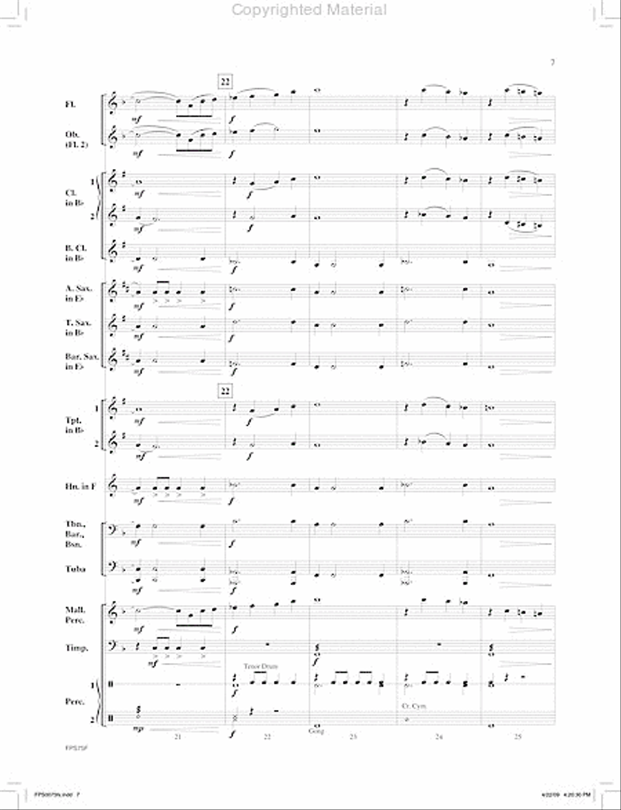 In a Quiet Place Concert Band scores gallery preview page 8