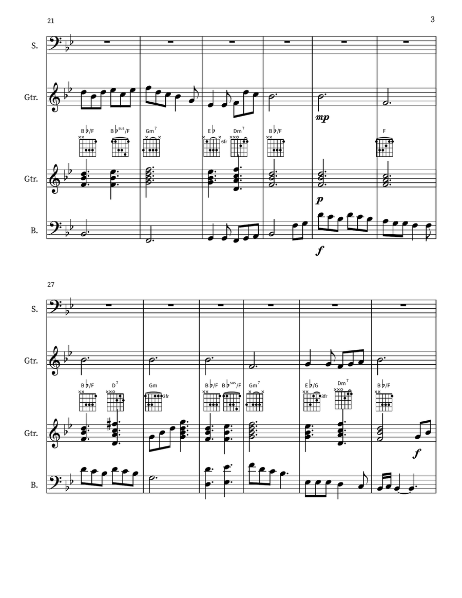 In Sickness Original Score 1A Small Ensemble scores gallery preview page 3