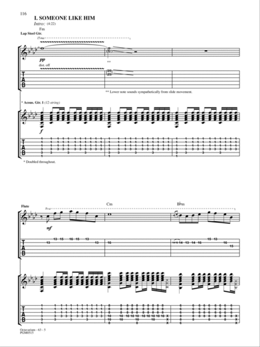 Octavarium Guitar Tablature scores gallery preview page 5