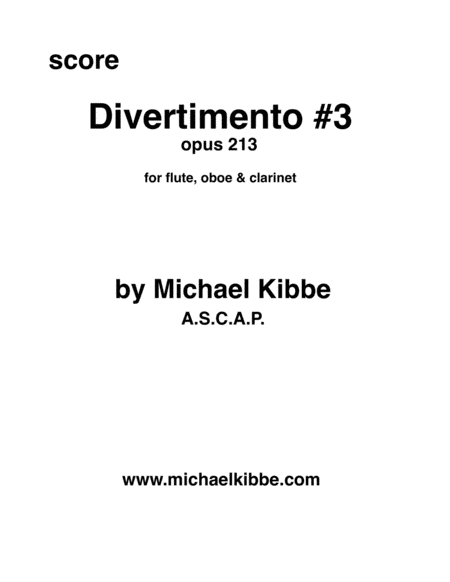 Divertimento #3, opus 213 image number null