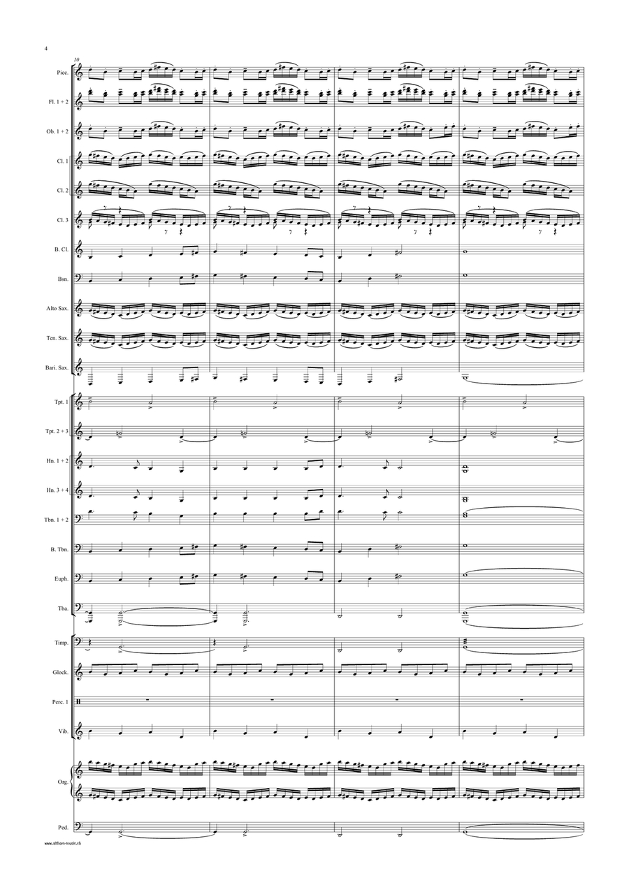 Gloria in excelsis Deo (Hört der Engel helle Lieder) Concert Band scores gallery preview page 5