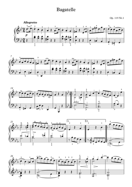 11 Bagatelles, Op.119 (Beethoven, Ludwig van)