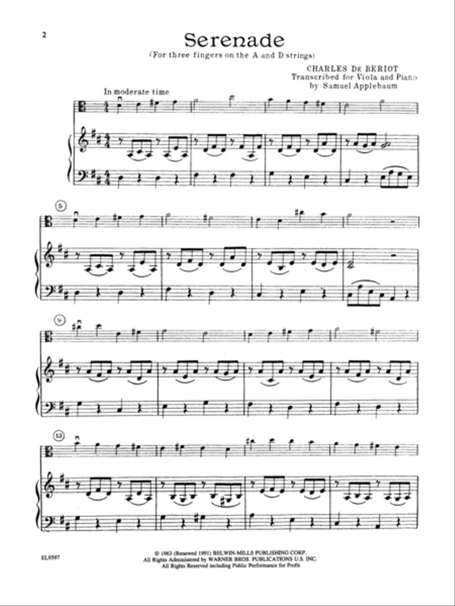 String Festival Solos, Volume 1 Viola scores gallery preview page 3