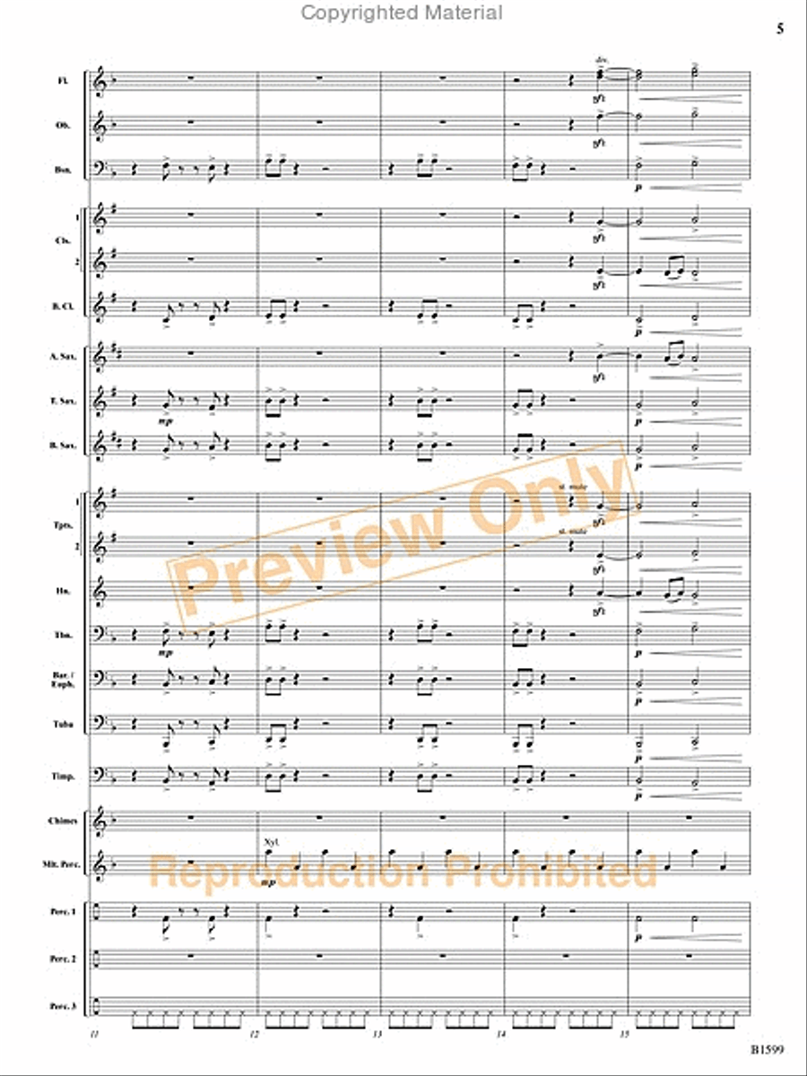 Terminal Velocity Concert Band scores gallery preview page 26