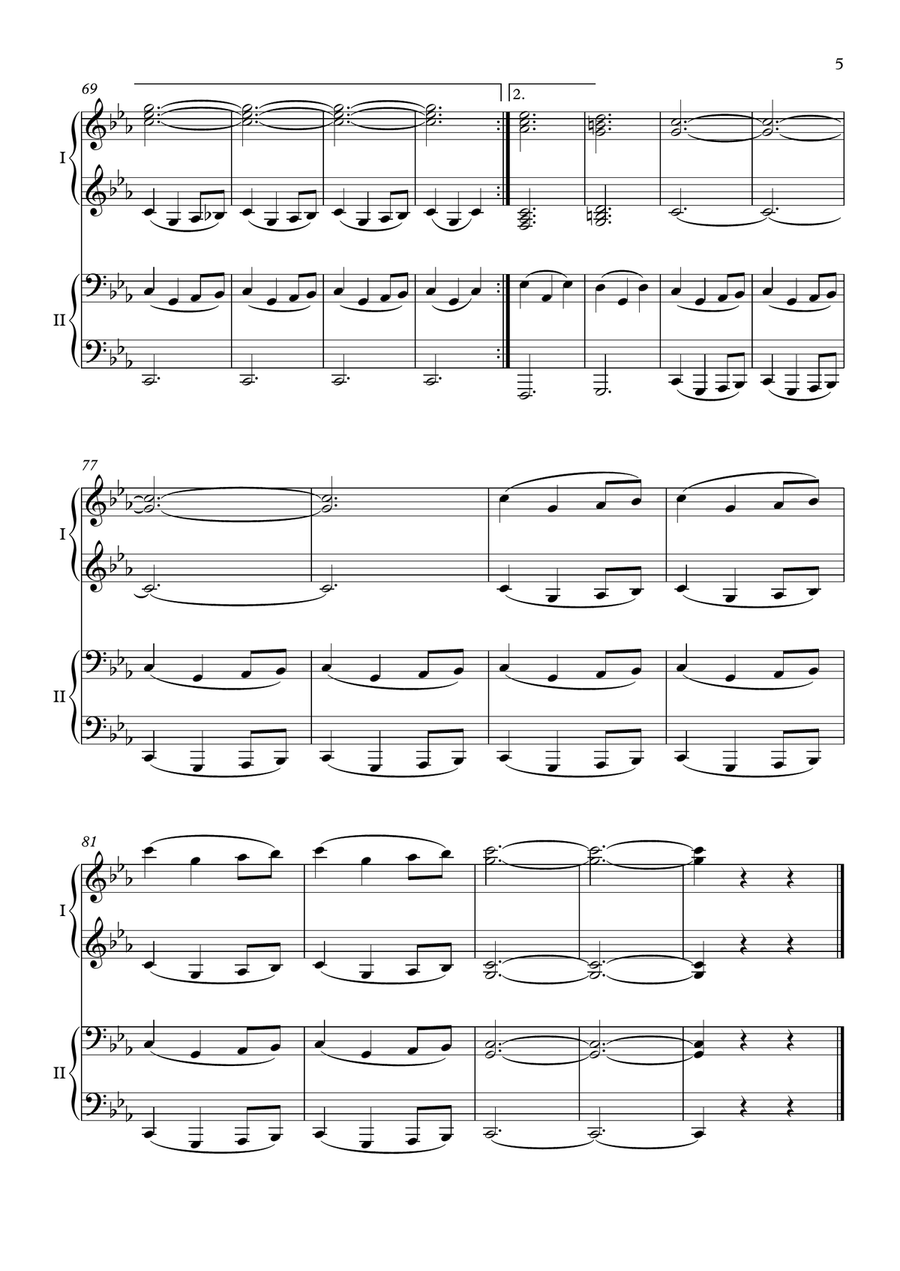 Game Of Thrones 1 Piano, 4-Hands scores gallery preview page 5