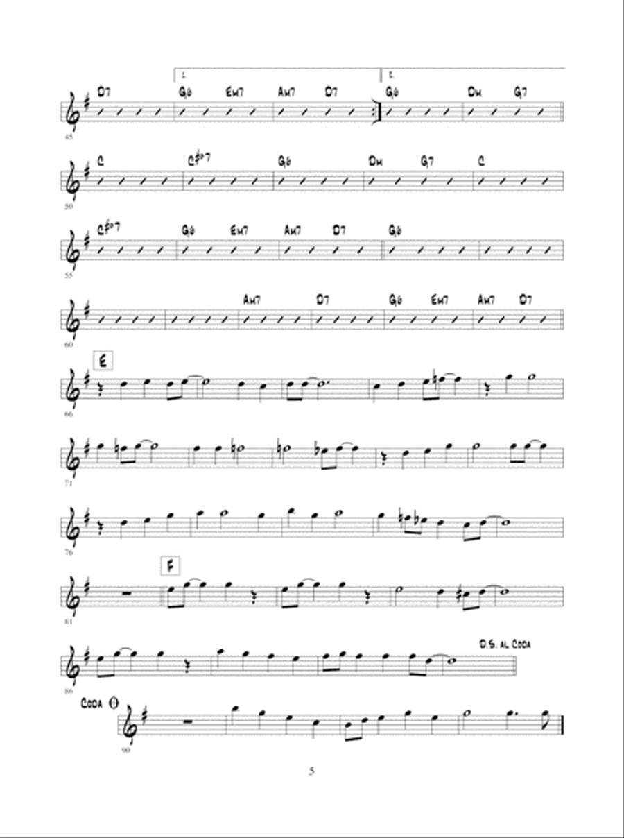 Jazz Guitar Ensembles Level 1 Guitar Ensemble scores gallery preview page 6