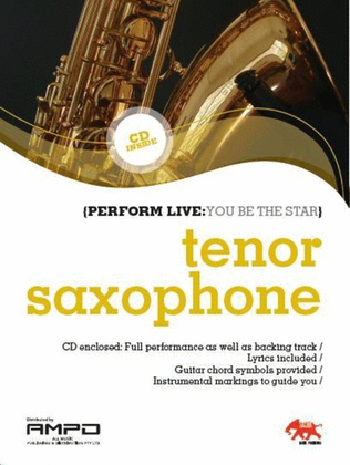 Book cover for Perform Live 1 Tenor Saxophone Book/CD