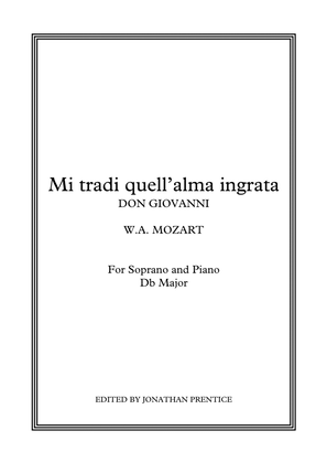 Book cover for Mi tradi quell'alma ingrata - Don Giovanni (Db Major)