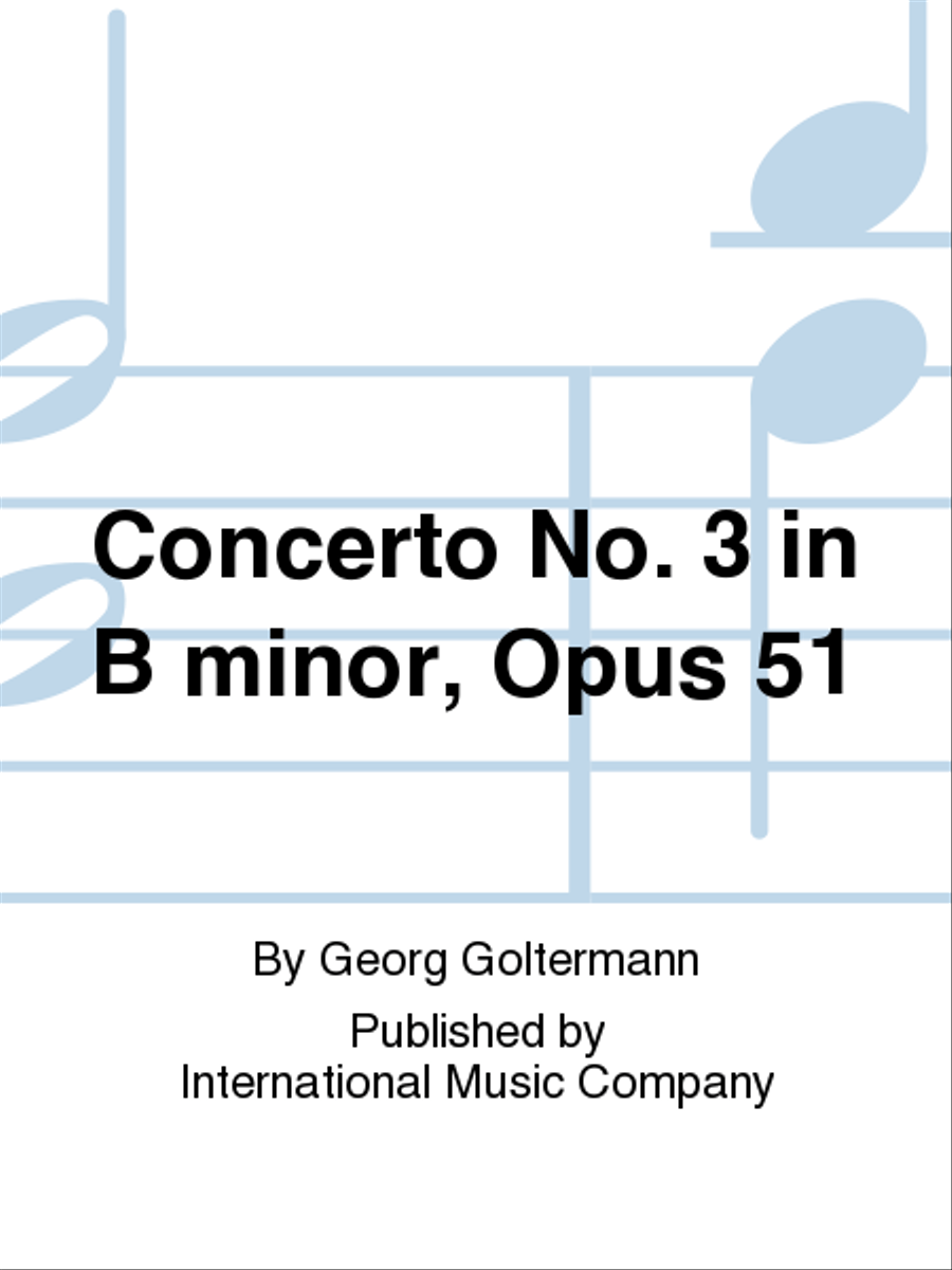 Concerto No. 3 In B Minor, Opus 51 Piano Accompaniment - Sheet Music