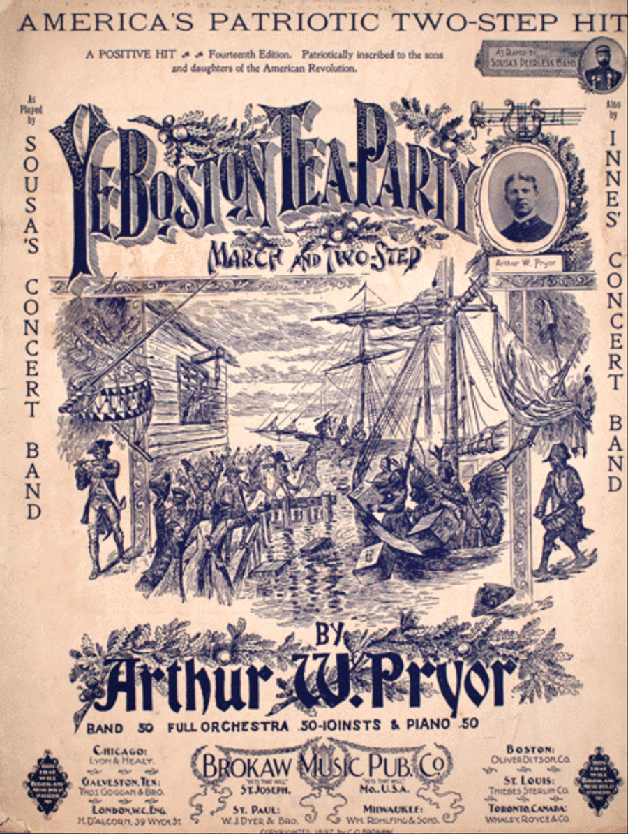 Ye Boston Tea-Party. March and Two-Step Piano Solo scores gallery preview page 1
