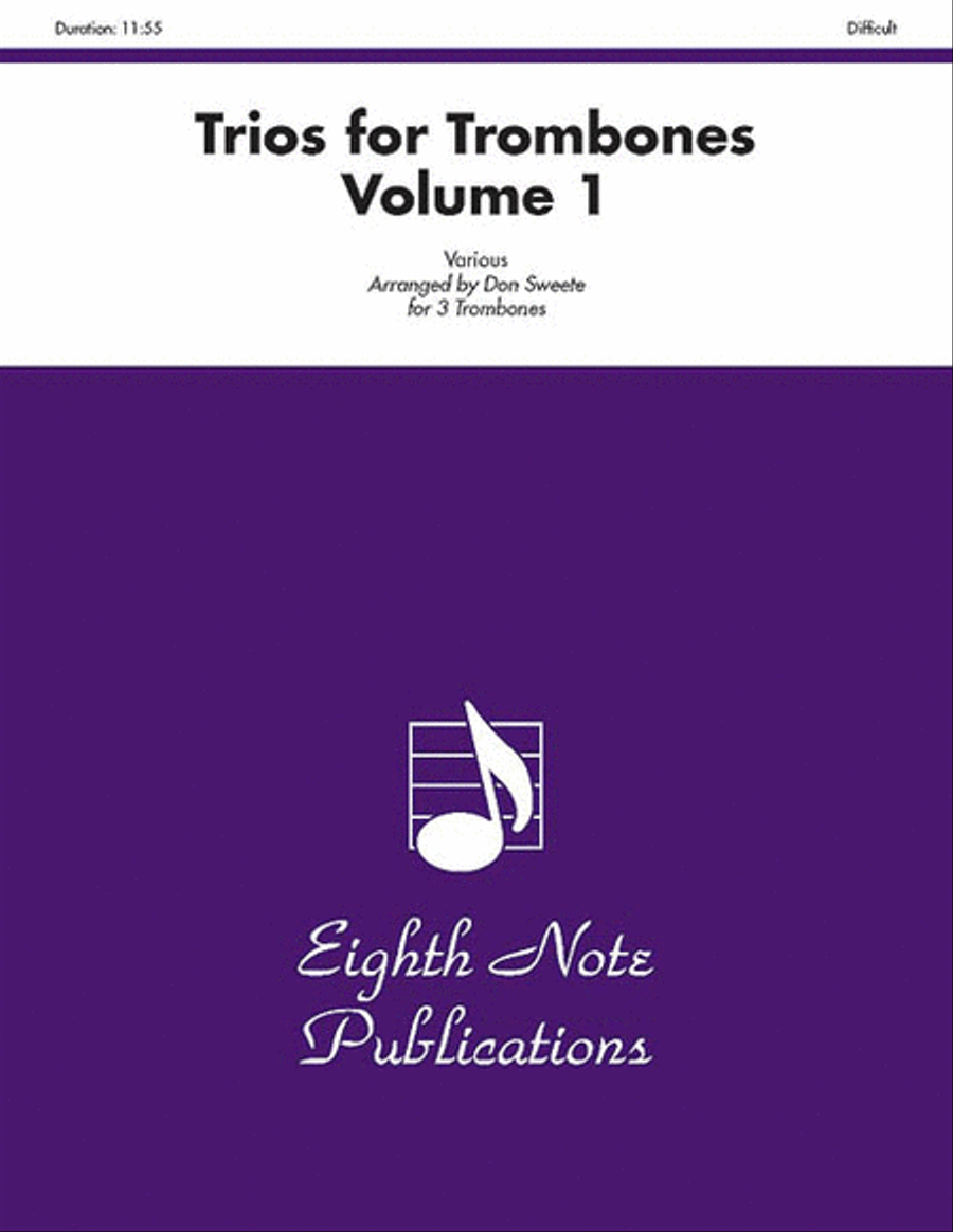 Trios for Trombones, Volume 1 Trombone Trio scores gallery preview page 1