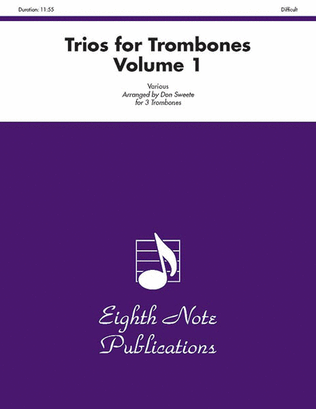 Trios for Trombones, Volume 1