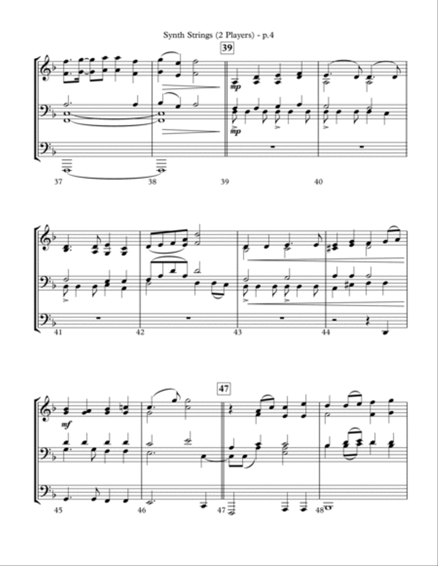 Yours Forevermore - Keyboard String Reduction Choir scores gallery preview page 4