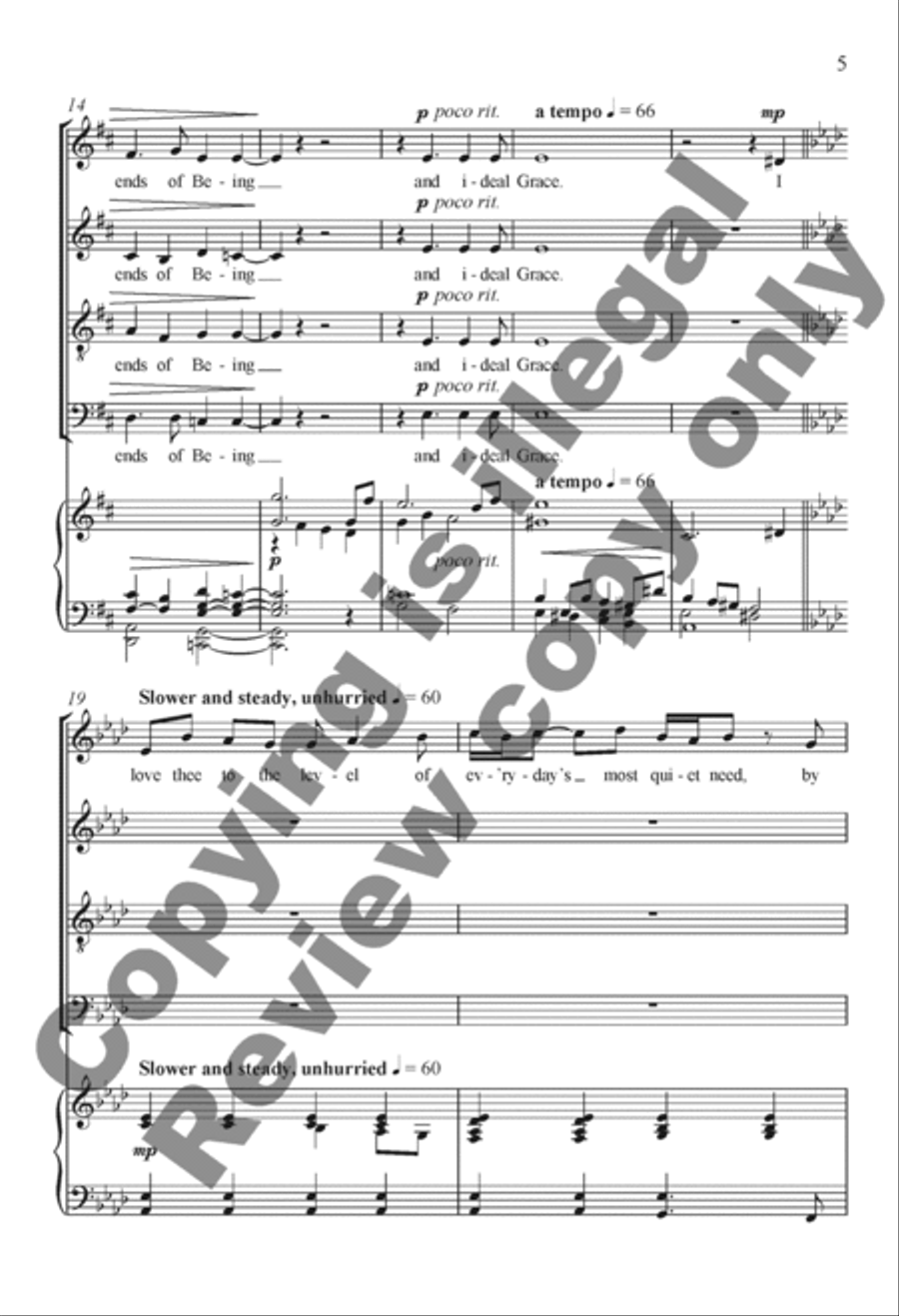 How Do I Love Thee? How Do I Love Thee? 4-Part scores gallery preview page 4