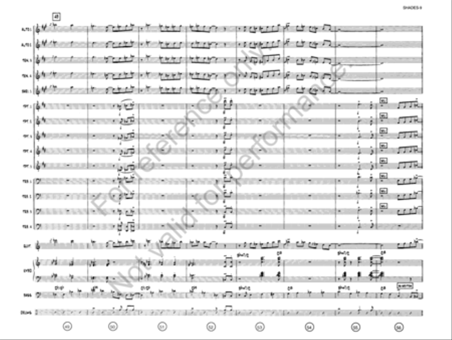 Shades On, Roof Down! Jazz Ensemble scores gallery preview page 8