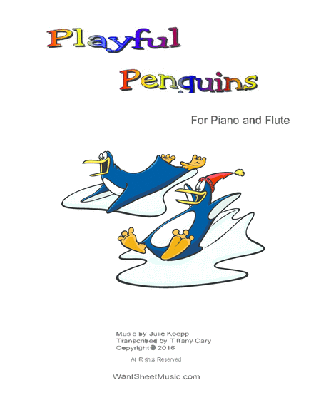 Playful Penguins for Piano and Flute image number null
