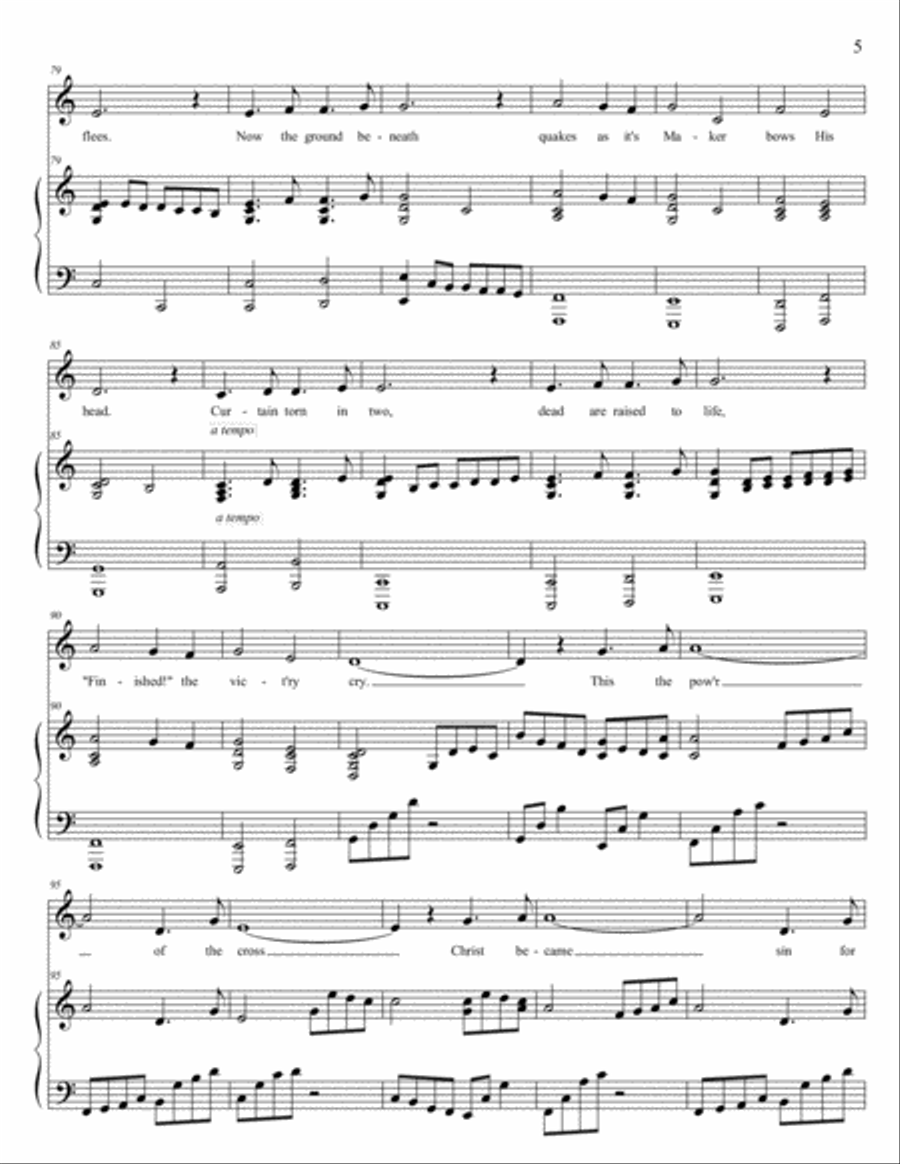 The Power Of The Cross (Oh To See The Dawn) Voice scores gallery preview page 5