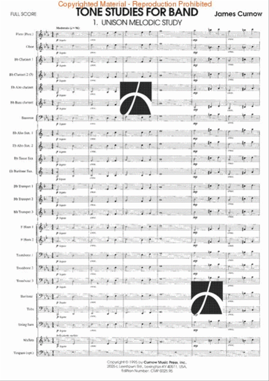 Tone Studies for Band Tone Studies for Band Concert Band scores gallery preview page 2