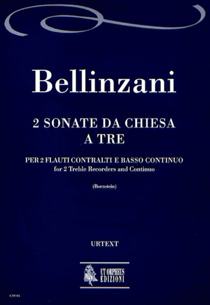 2 Sonate da chiesa a tre ad imitazione di quelle di Arcangelo Corelli for 2 Treble Recorders and Continuo image number null