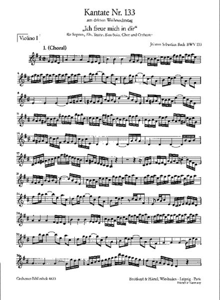 Cantata BWV 133 "In Thee do I rejoice"