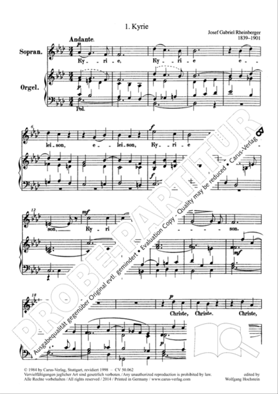 Mass in F Minor (Missa in f) Choir scores gallery preview page 3