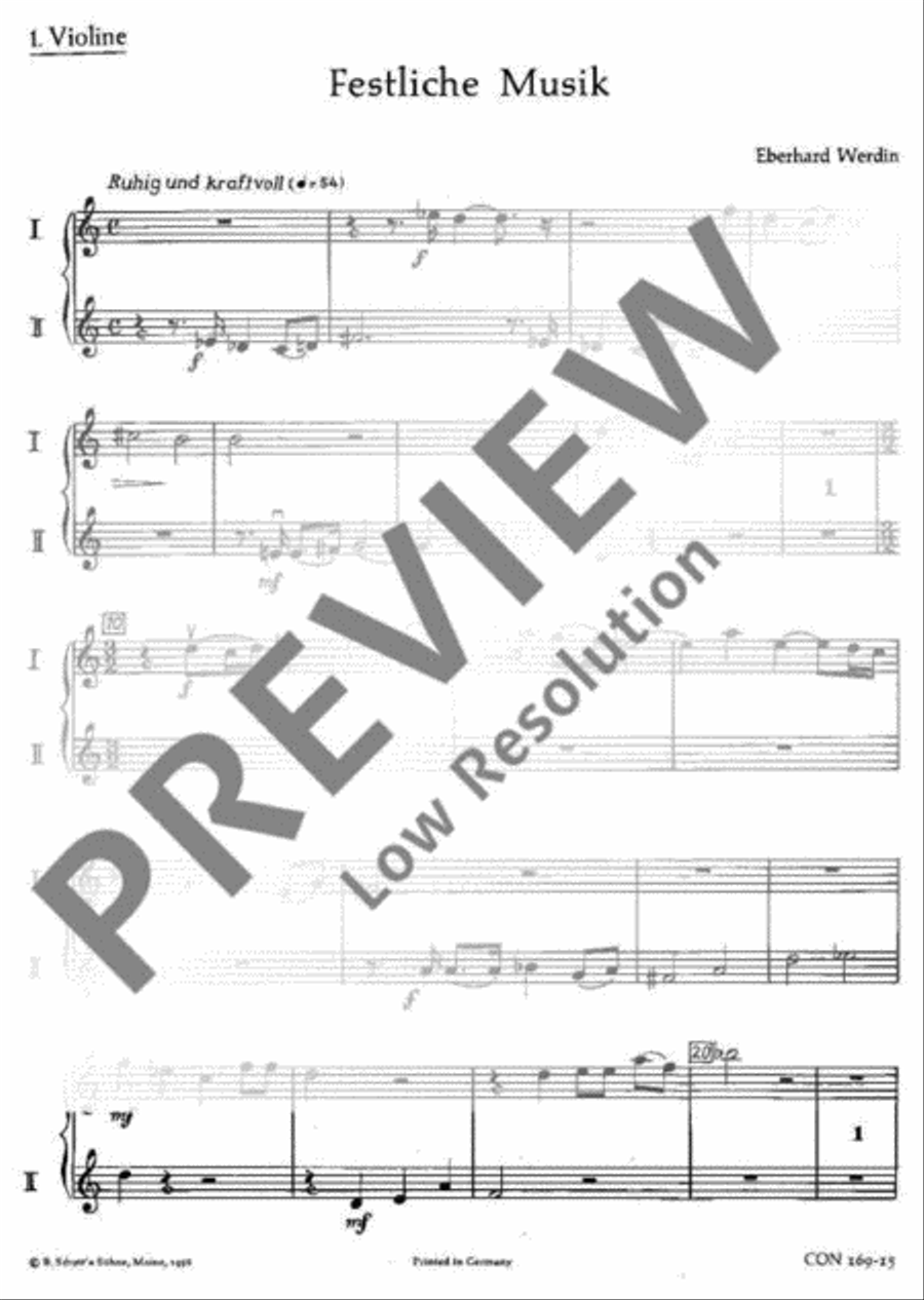 Festliche Musik Violin scores gallery preview page 2