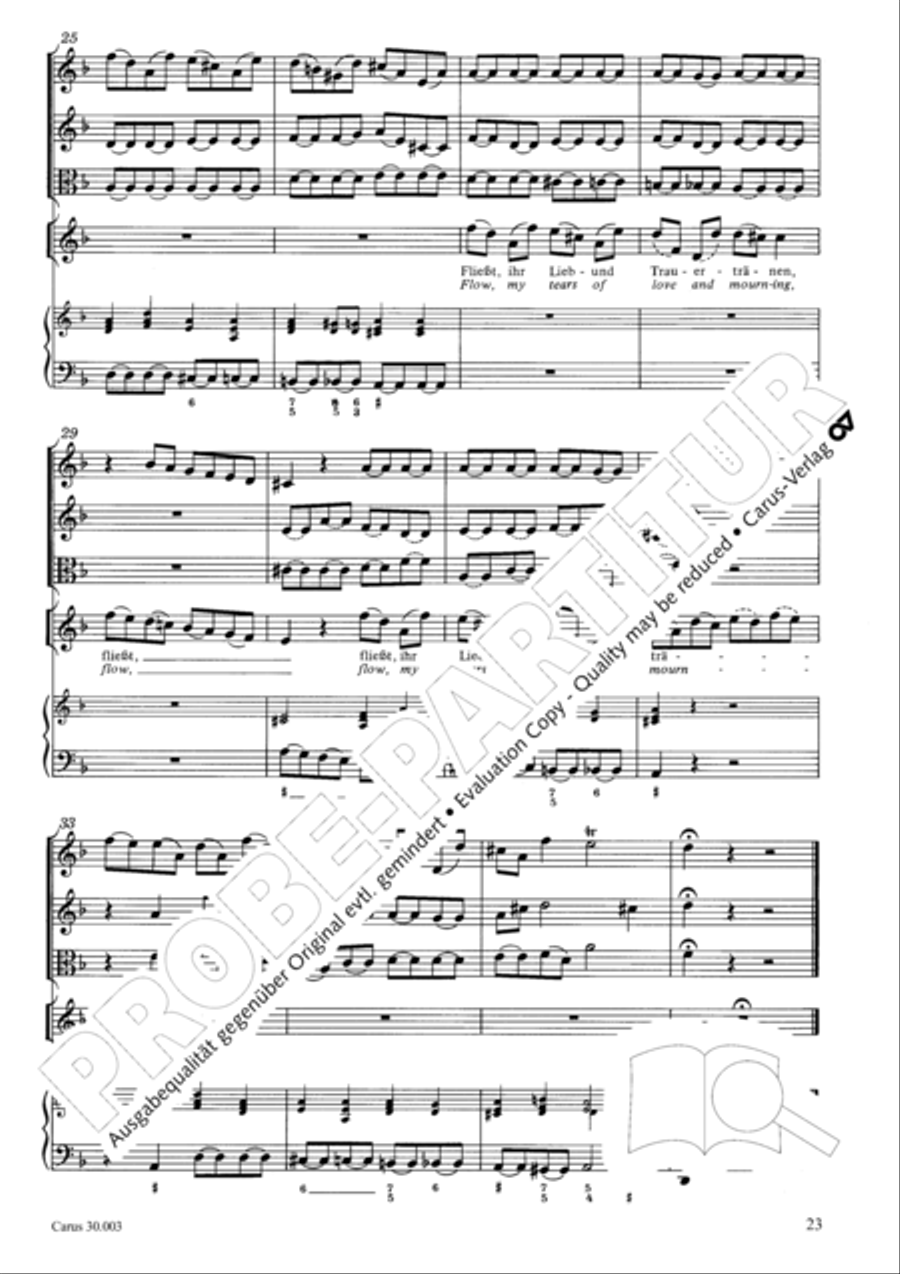 Yes, you rather burden me here (Ja, mir hast du Arbeit gemacht) 4-Part scores gallery preview page 24