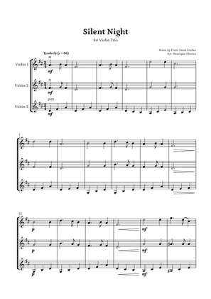 Silent Night (Violin Trio) - Beginner Level