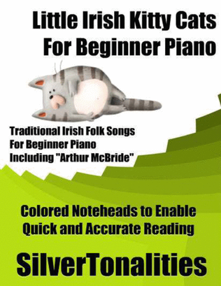 Book cover for Little Irish Kitty Cats for Beginner Piano