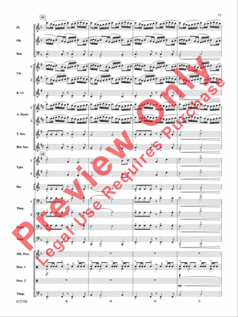 Power the Earth Concert Band scores gallery preview page 12