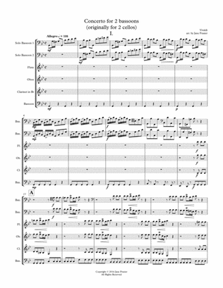 Concerto for 2 bassoons - I.