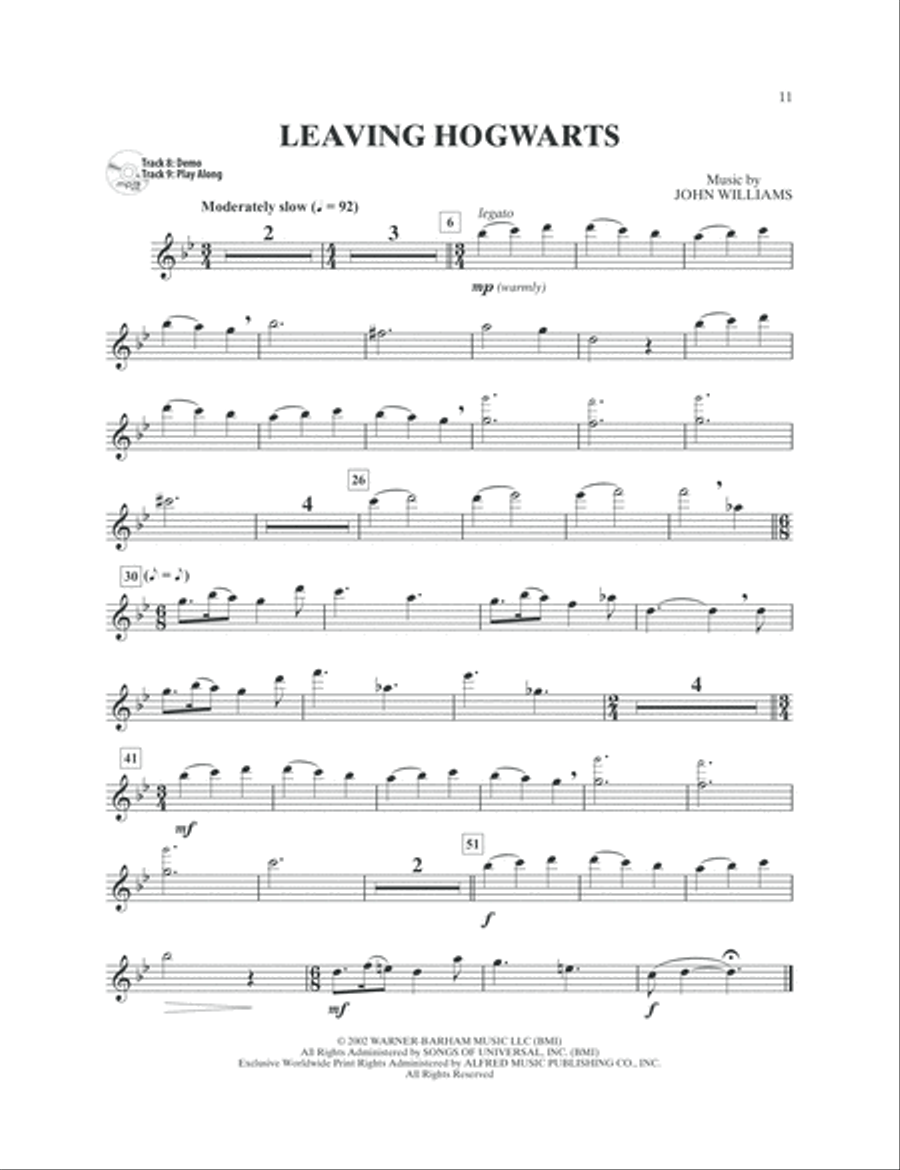 Harry Potter Instrumental Solos Flute Solo scores gallery preview page 6