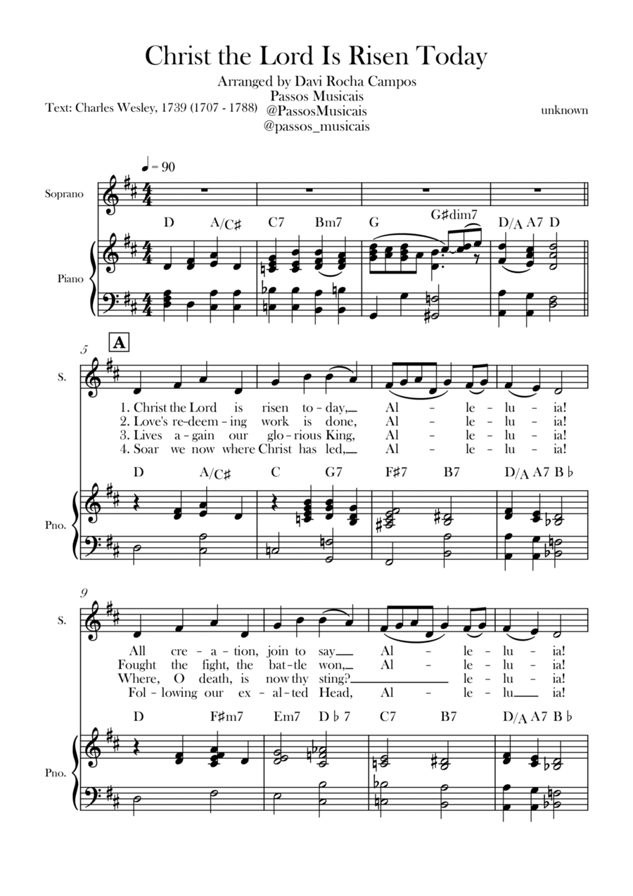 Christ the Lord is Rises today Chamber Music scores gallery preview page 1