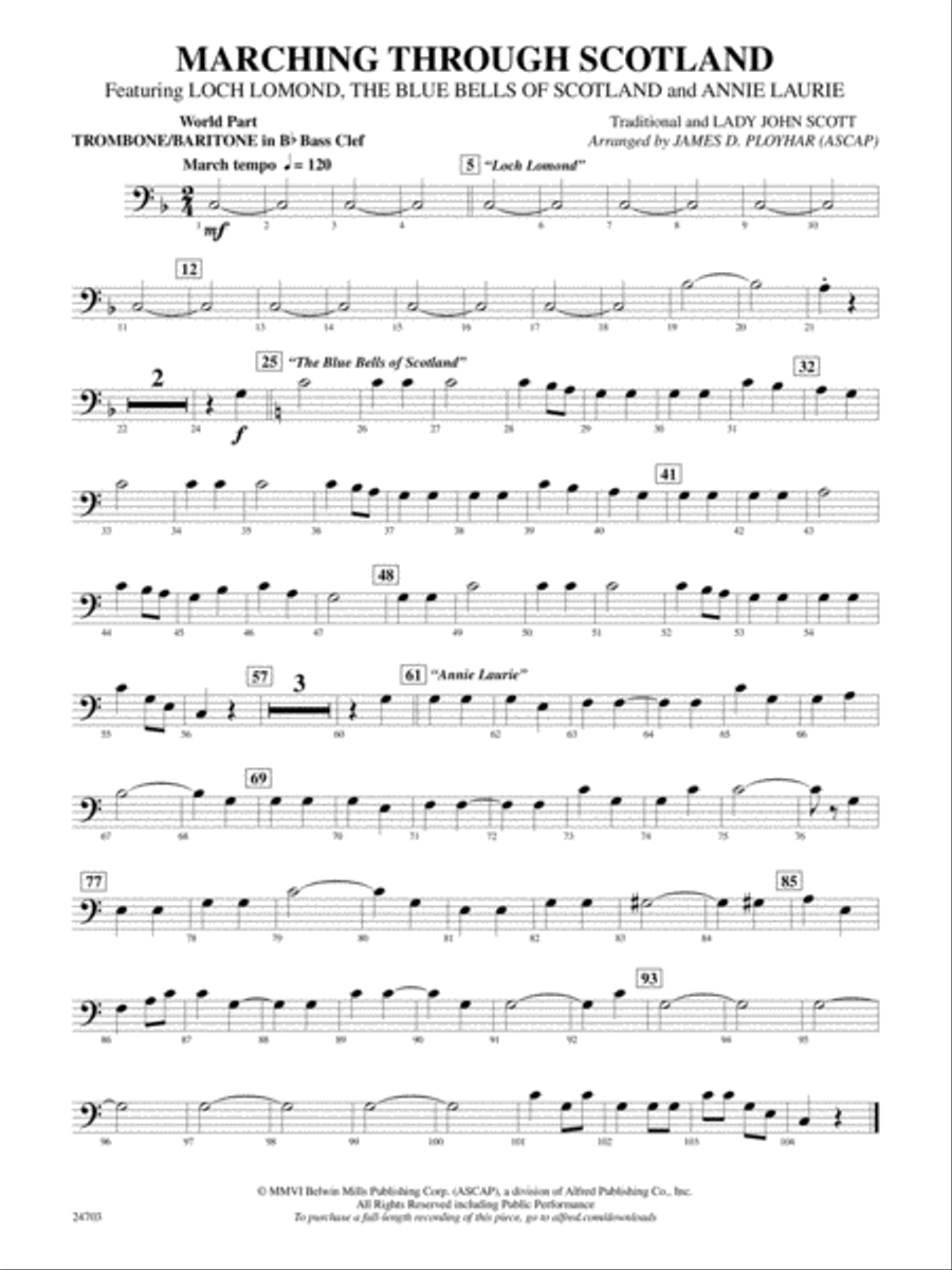 D top flat trombone