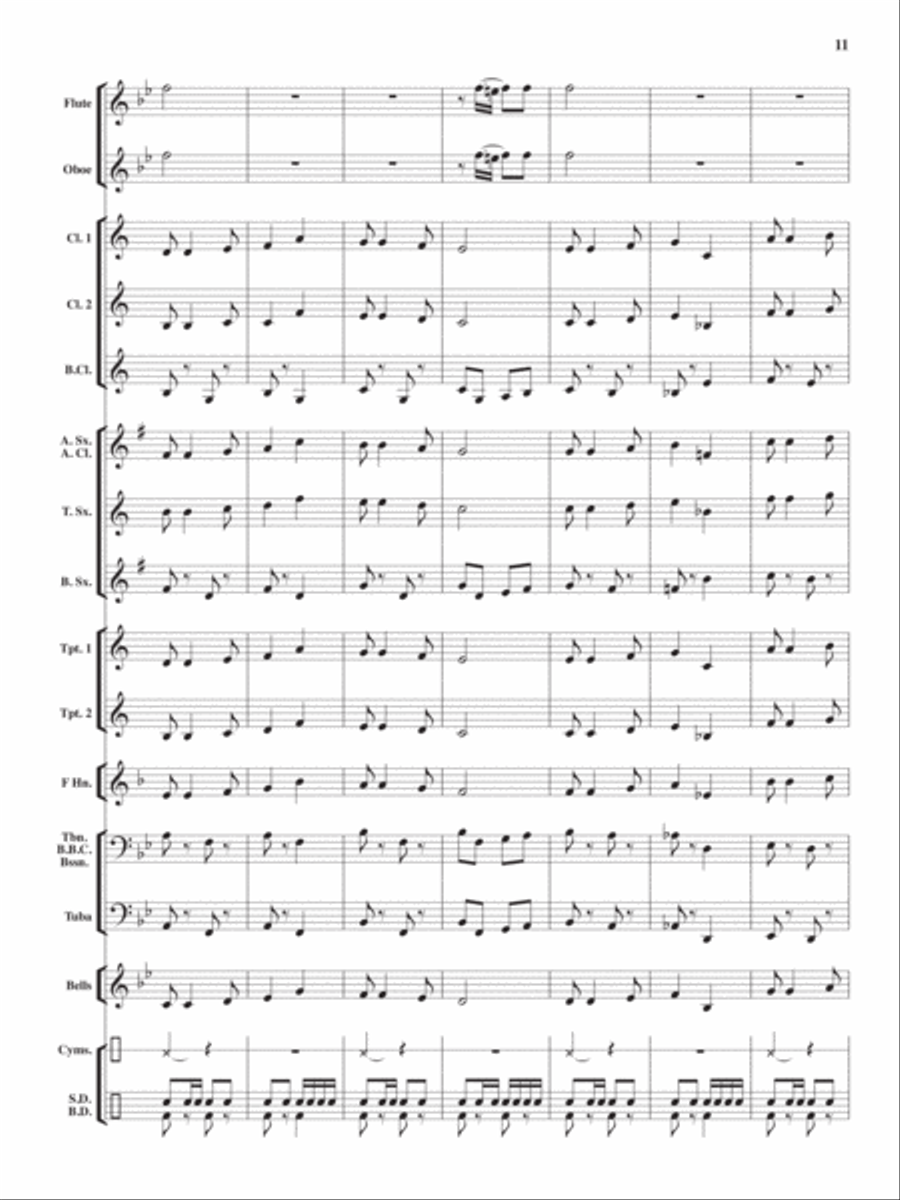 Heroes On Parade Concert Band scores gallery preview page 10