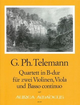 Book cover for Quartet Bb major TWV 43:B2