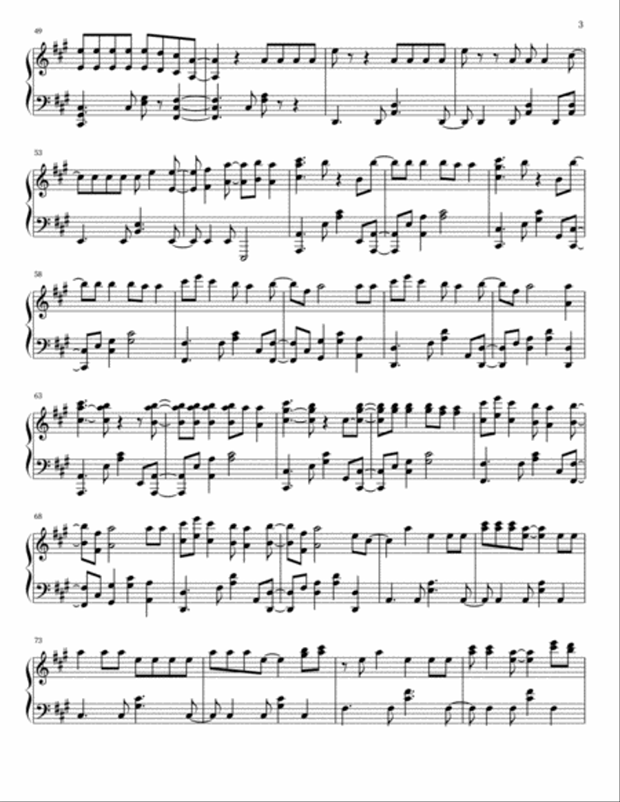 Cruel Summer Piano Solo scores gallery preview page 3