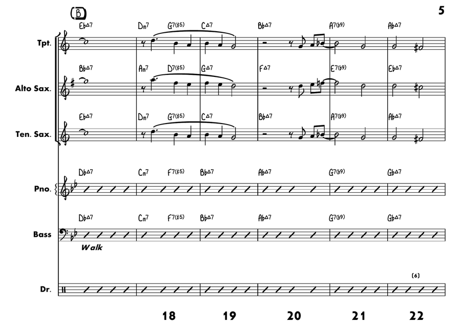 Ping Pong Jazz Ensemble scores gallery preview page 5