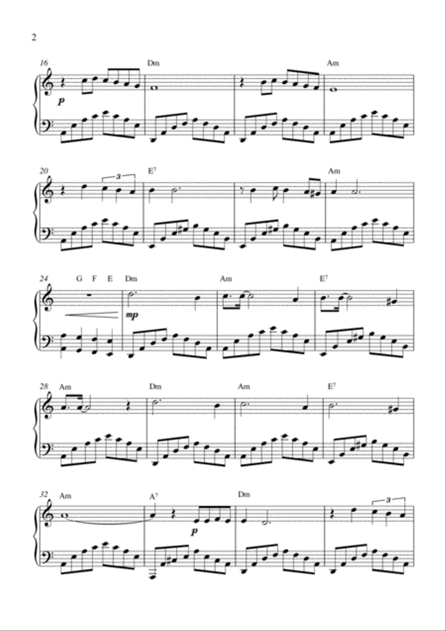 Tombe La Neige Piano Solo scores gallery preview page 2