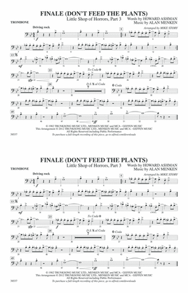 Finale (Don't Feed the Plants): 1st Trombone