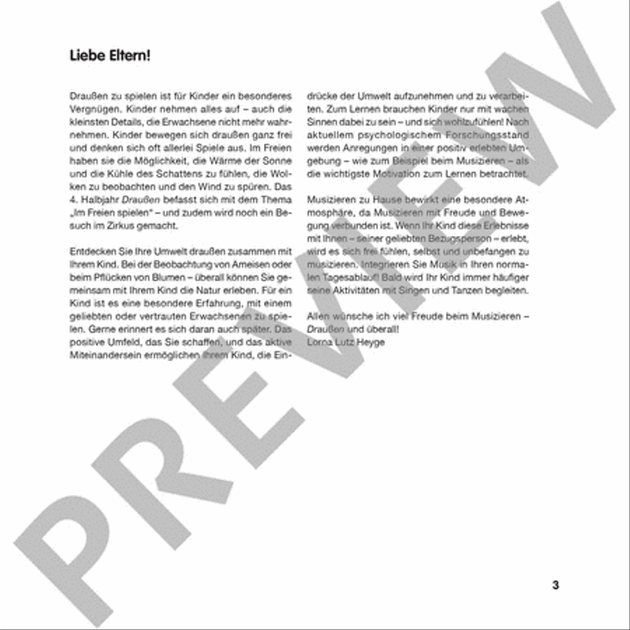 Musikgarten 1 - Draußen - Liederheft CD scores gallery preview page 2