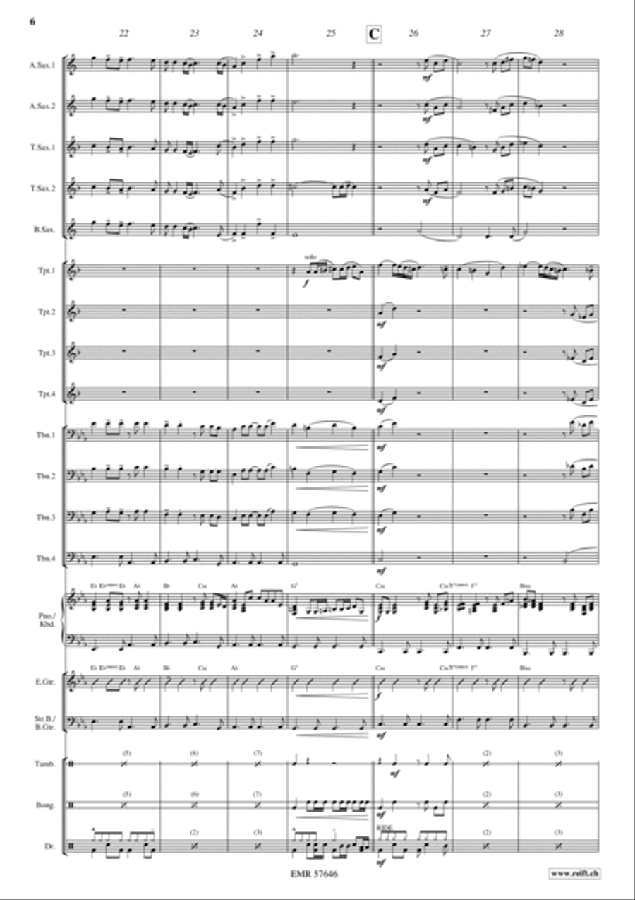Dance For Me Big Band scores gallery preview page 8