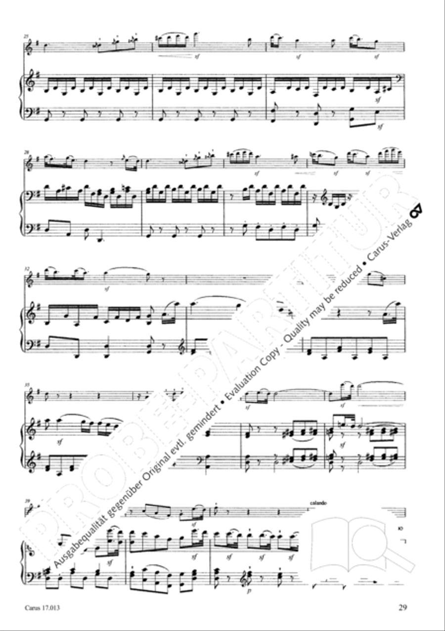 Sonate fur Querflote und Klavier Flute Solo scores gallery preview page 30