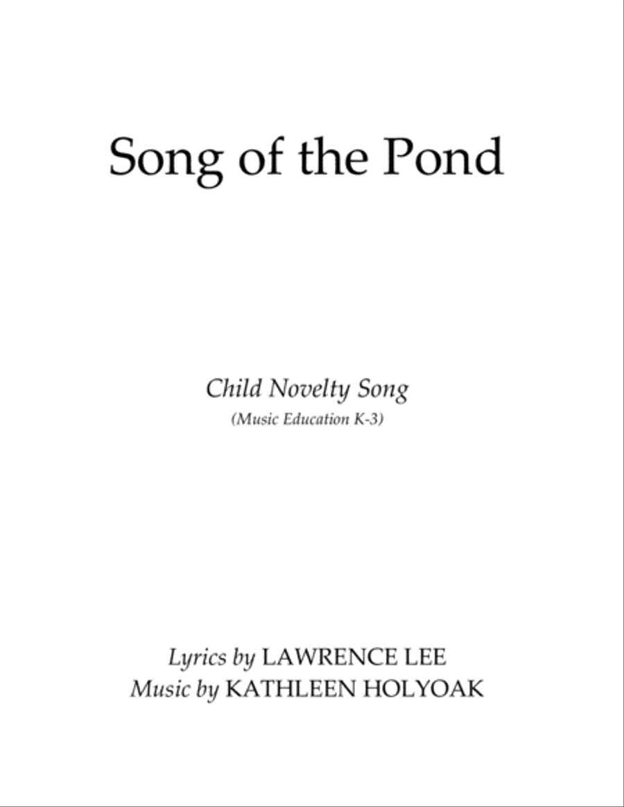 Song of the Pond - Novelty Song by Kathleen Holyoak image number null