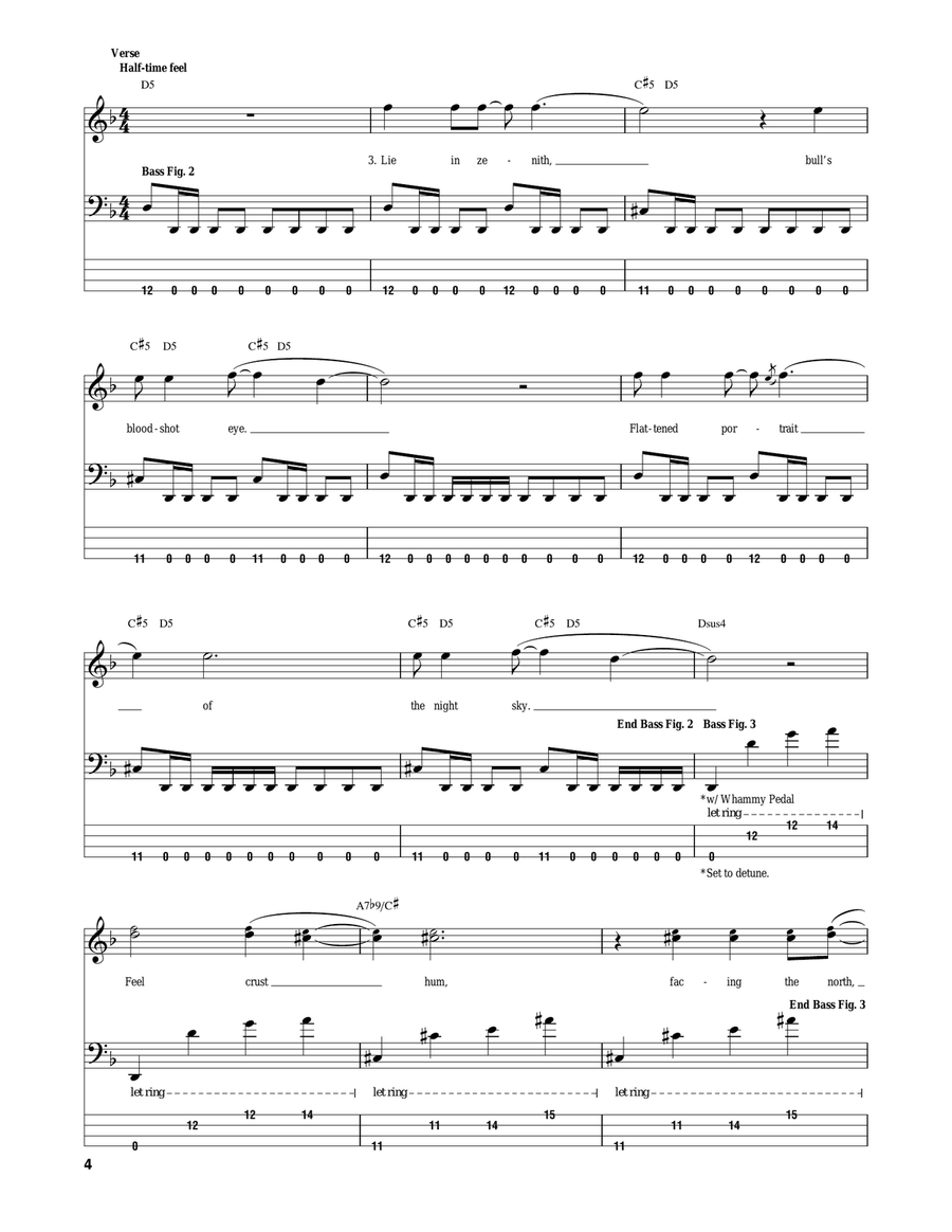 Ghost Of Karelia Bass Guitar Tablature scores gallery preview page 4