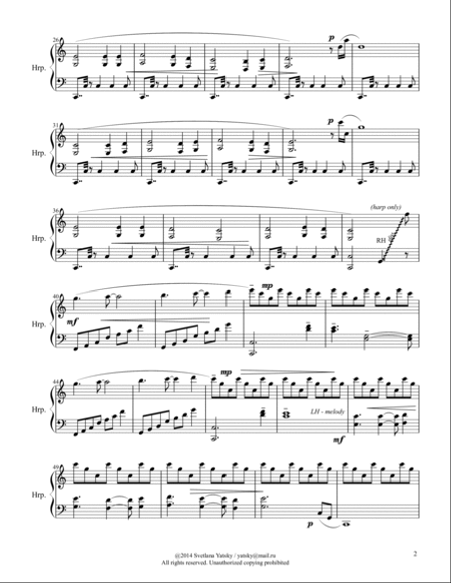 When I Survey the Wondrous Cross Harp scores gallery preview page 2