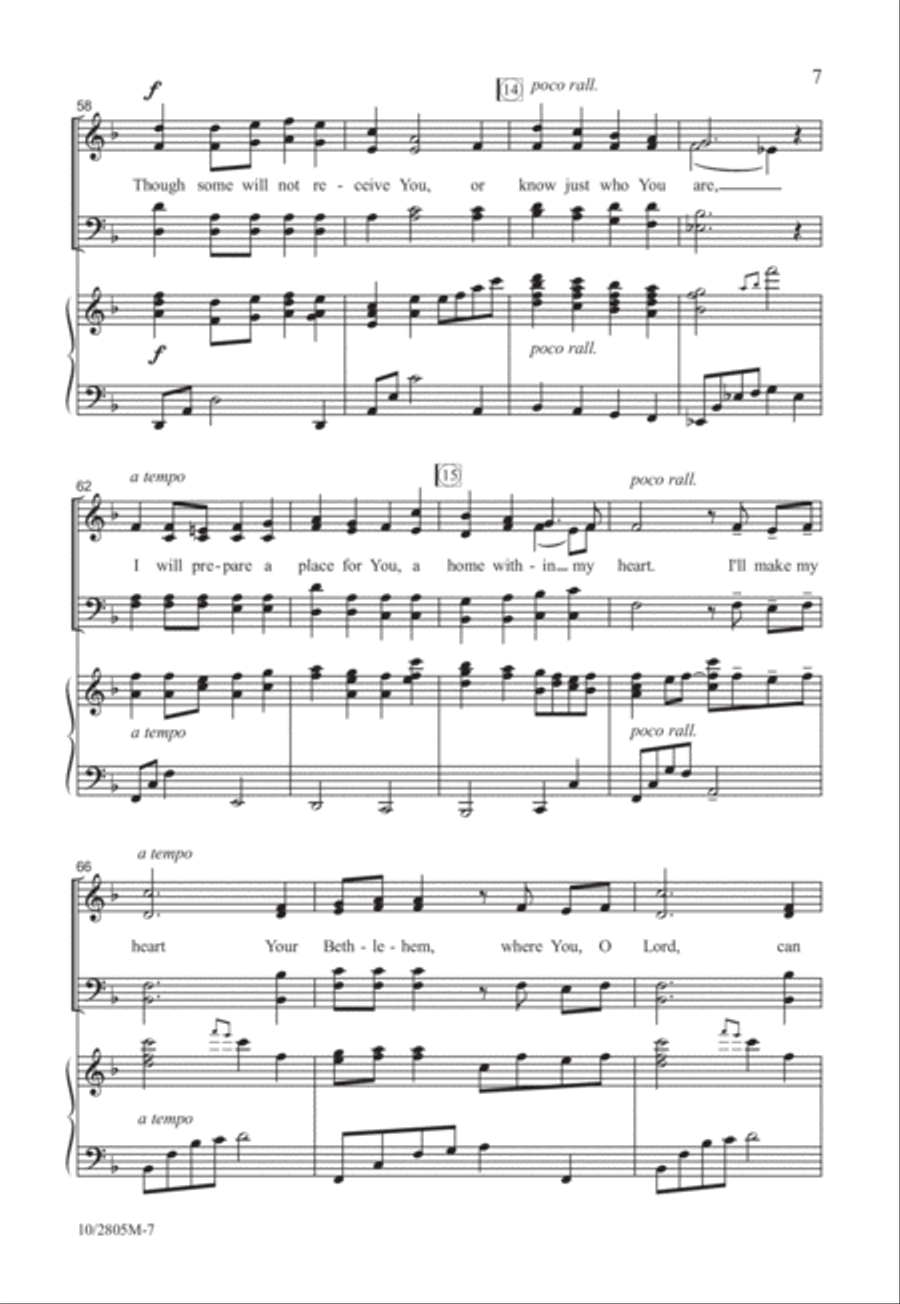 My Heart, Your Bethlehem 4-Part scores gallery preview page 8