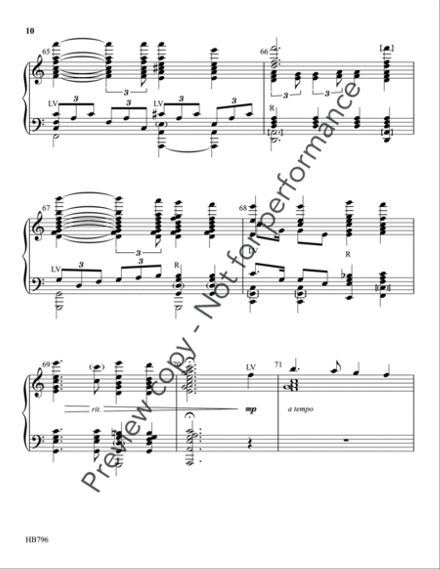 Beneath the Cross of Jesus - Eithun 5-Octaves scores gallery preview page 9
